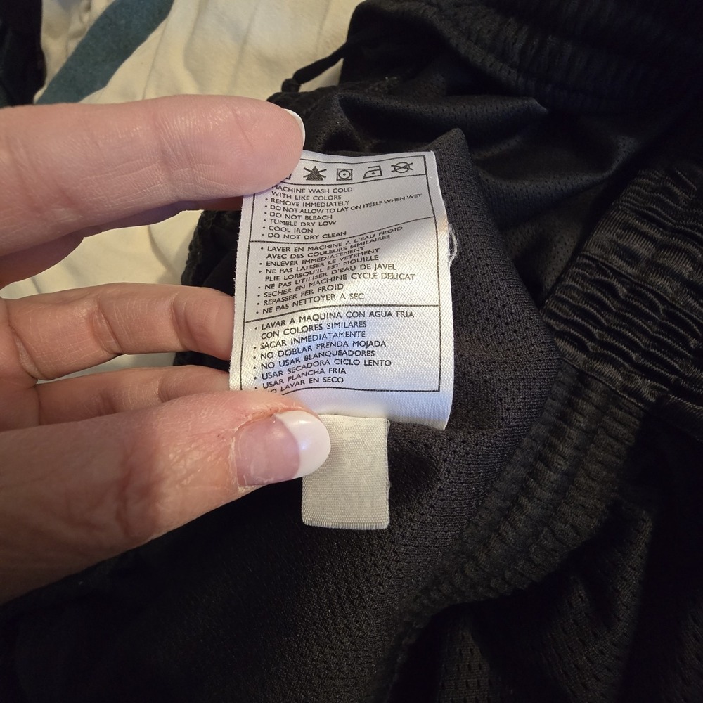 Vintage Nike Basketball Shorts Men's XXL Black Elastic Waist Drawstring Pockets - Picture 9 of 15